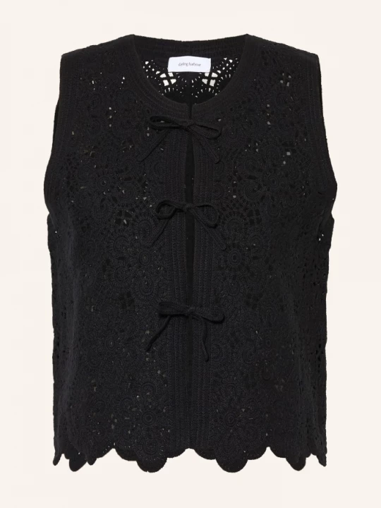 Obrázek produktu Darling Harbour Háčkovaná Vesta black
