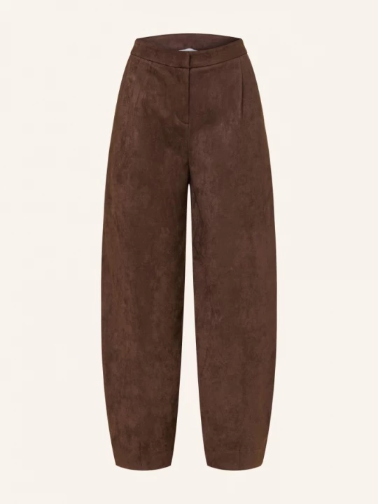 Obrázek produktu Darling Harbour Jerseyové Kalhoty V Koženém Vzhledu dark brown