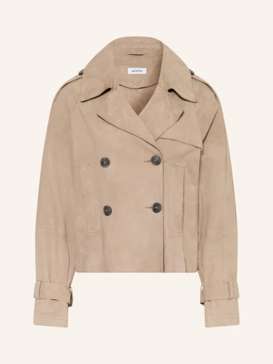 Obrázek produktu Darling Harbour Kožená Bunda grey taupe