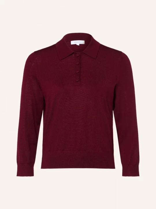 Obrázek produktu Darling Harbour Pletená Polokošile S 3 / 4 Rukávy burgundy