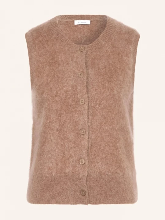 Obrázek produktu Darling Harbour Pletená Vesta Z Kašmíru dark camel