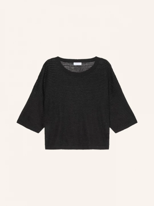 Obrázek produktu Darling Harbour Pletené Tričko Z Lnu black