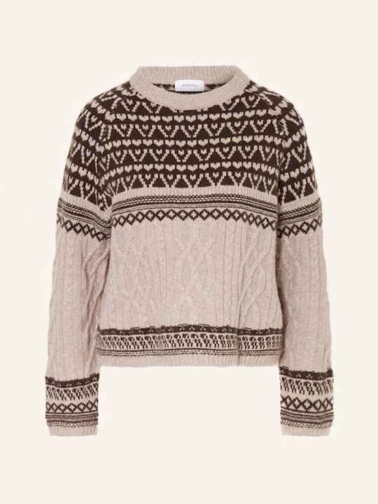 Obrázek produktu Darling Harbour Svetr light taupe melange/choco