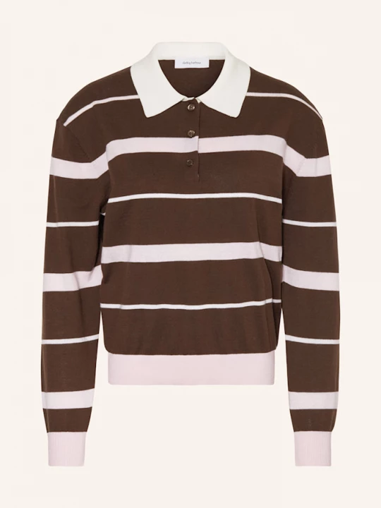Obrázek produktu Darling Harbour Úpletová Polokošile dark brown / rose