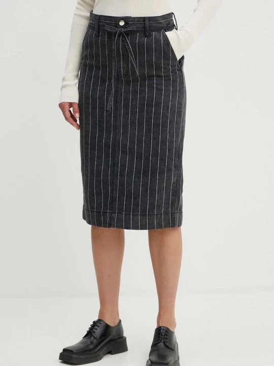 Obrázek produktu Day Birger et Mikkelsen Džínová sukně Day Birger et Mikkelsen Betsy - Denim Stripes černá