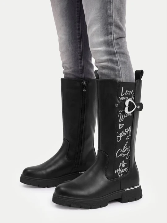 Obrázek produktu DeeZee Kozačky CEO-CS6205-04 Černá