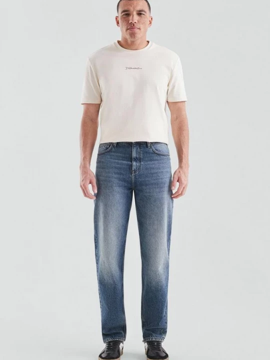 Obrázek produktu Denim / Volný střih / Střední výška / Rovné nohavice QS modrá