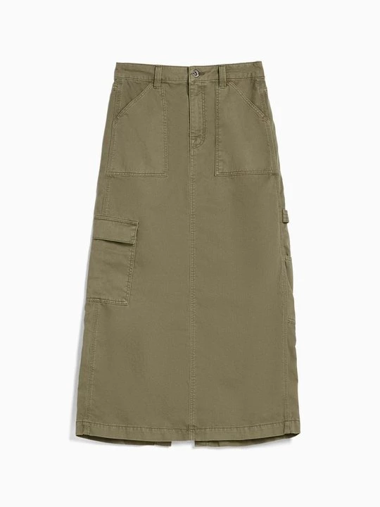 Obrázek produktu Denimová sukně Bershka khaki