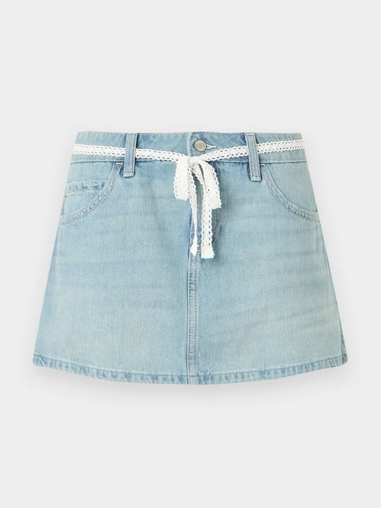 Obrázek produktu Denimová sukně Hollister Co. světlemodrý denim