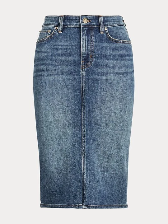 Obrázek produktu Denimová sukně Lauren Ralph Lauren modrý denim