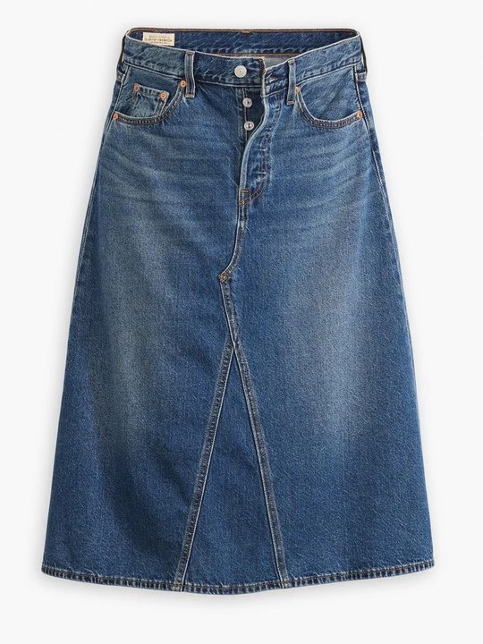 Obrázek produktu Denimová sukně Levi's tmavomodrý denim