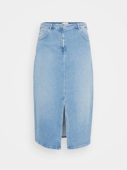 Obrázek produktu Denimová sukně ONLY Carmakoma světlemodrý denim