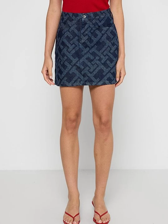 Obrázek produktu Denimová sukně Tommy Hilfiger modrá
