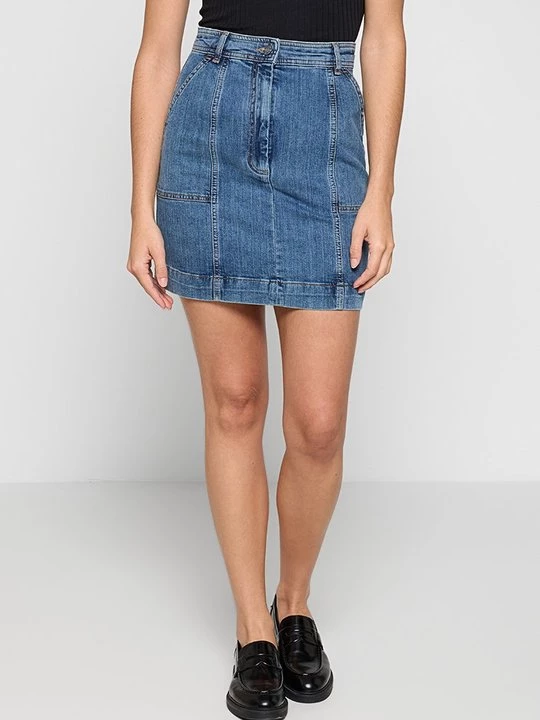 Obrázek produktu Denimová sukně Vanessa Bruno modrý denim