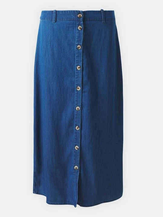 Obrázek produktu Denimová sukně Vila tmavomodrý denim
