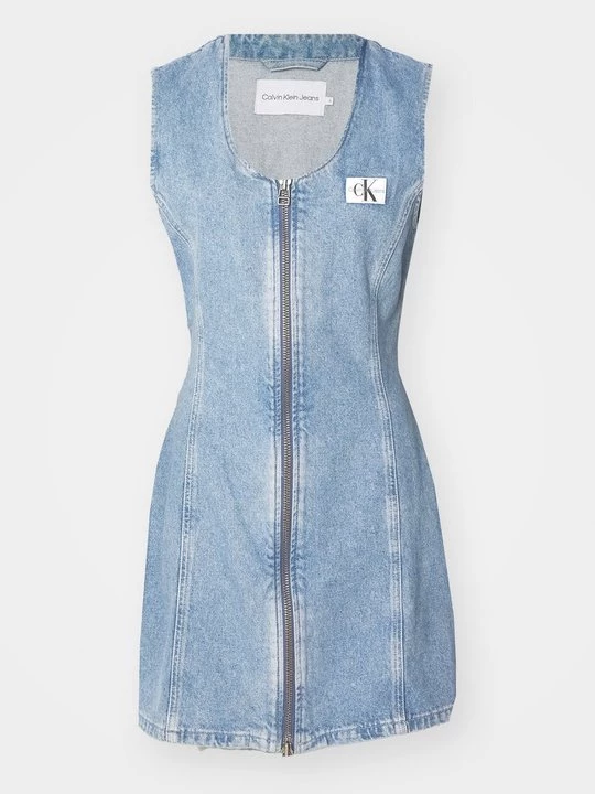 Obrázek produktu Denimové šaty Calvin Klein Jeans světlemodrý denim