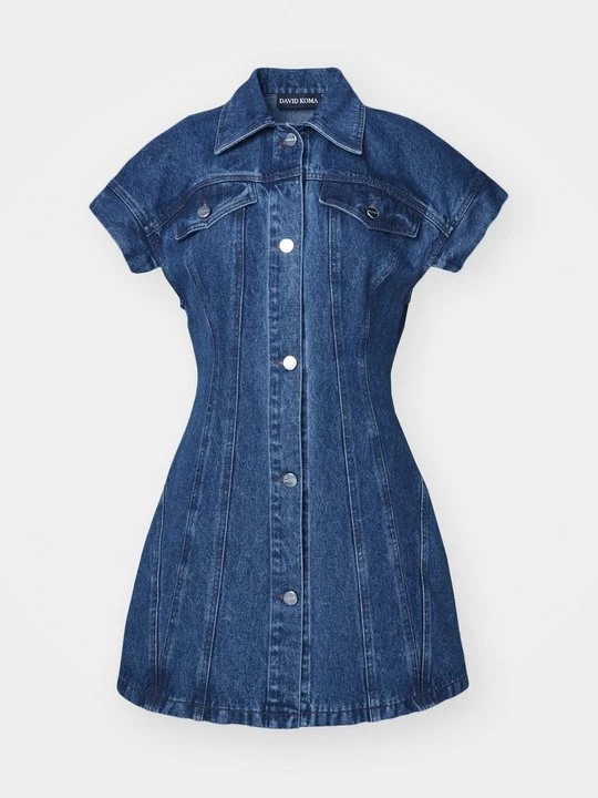 Obrázek produktu Denimové šaty David Koma tmavomodrý denim