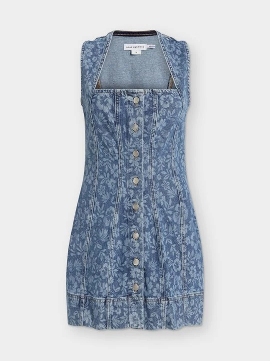 Obrázek produktu Denimové šaty Good American světlemodrý denim