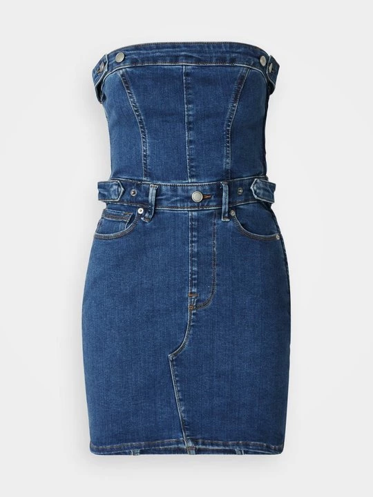 Obrázek produktu Denimové šaty Good American tmavomodrý denim