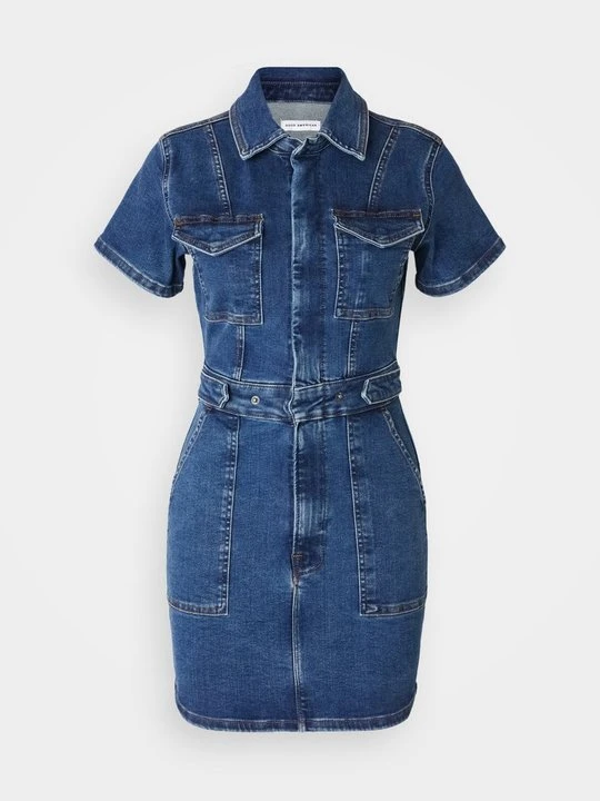 Obrázek produktu Denimové šaty Good American tmavomodrý denim