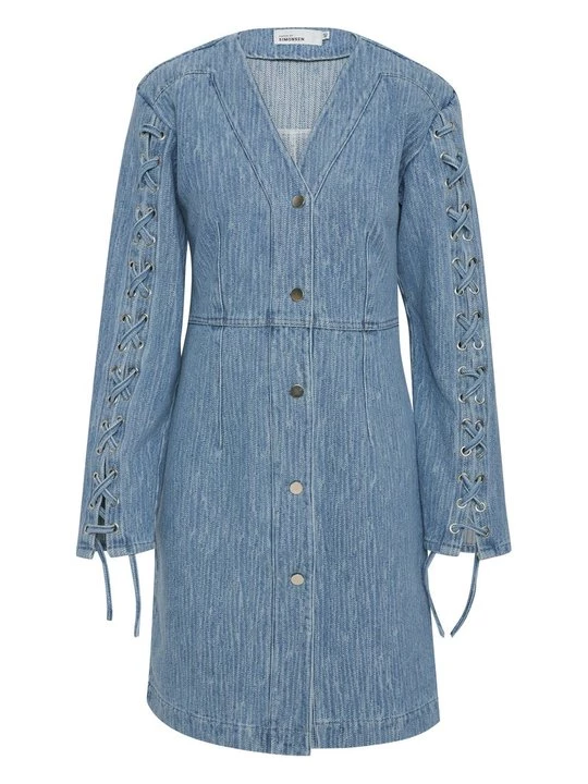 Obrázek produktu Denimové šaty Karen by Simonsen modrý denim