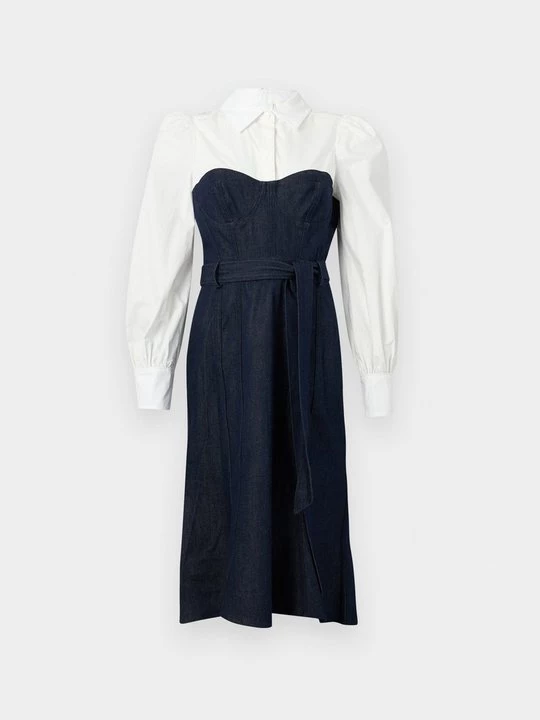 Obrázek produktu Denimové šaty Marchesa Rosa tmavomodrý denim