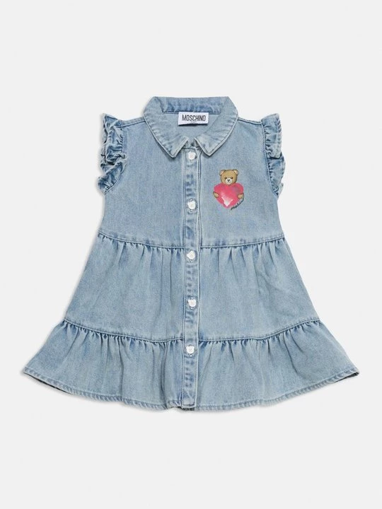 Obrázek produktu Denimové šaty MOSCHINO světle modrá