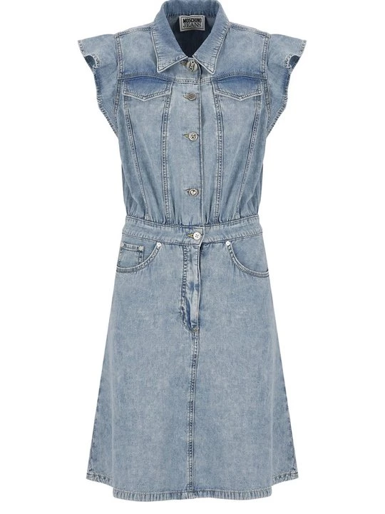 Obrázek produktu Denimové šaty MOSCHINO světlemodrý denim