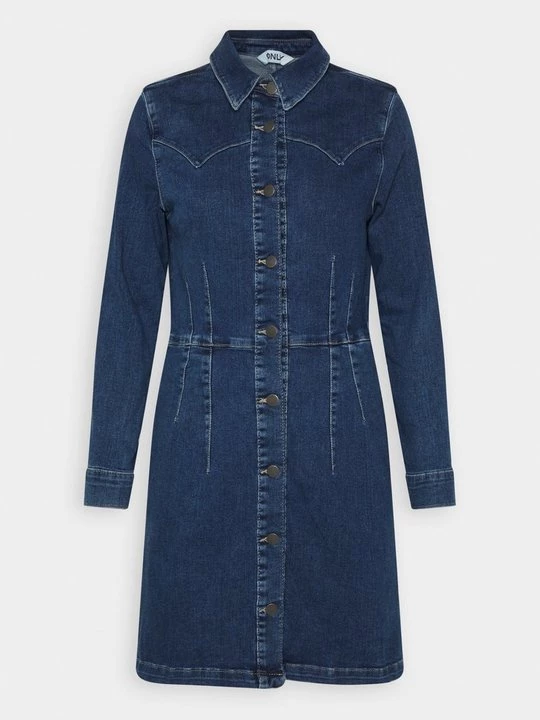 Obrázek produktu Denimové šaty Only tmavomodrý denim