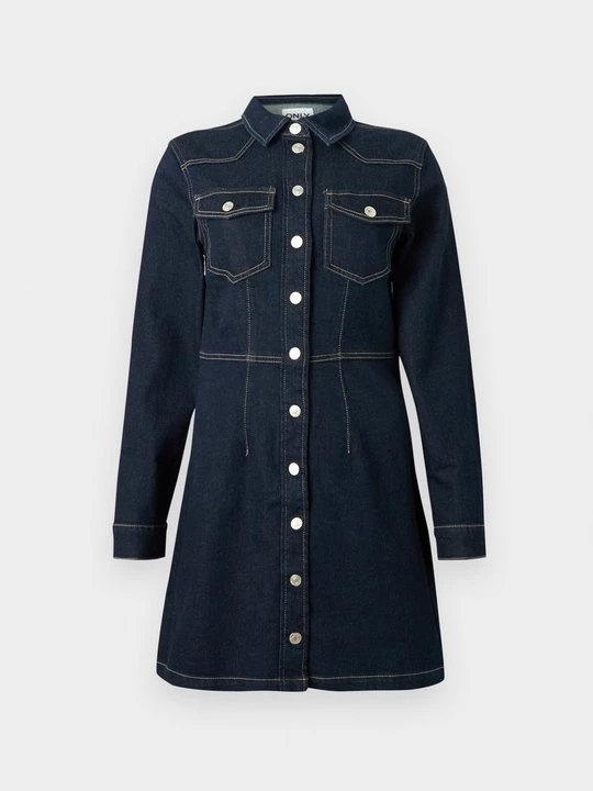Obrázek produktu Denimové šaty Only tmavomodrý denim