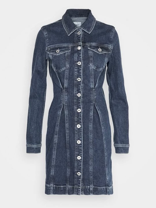 Obrázek produktu Denimové šaty Pepe Jeans tmavomodrý denim