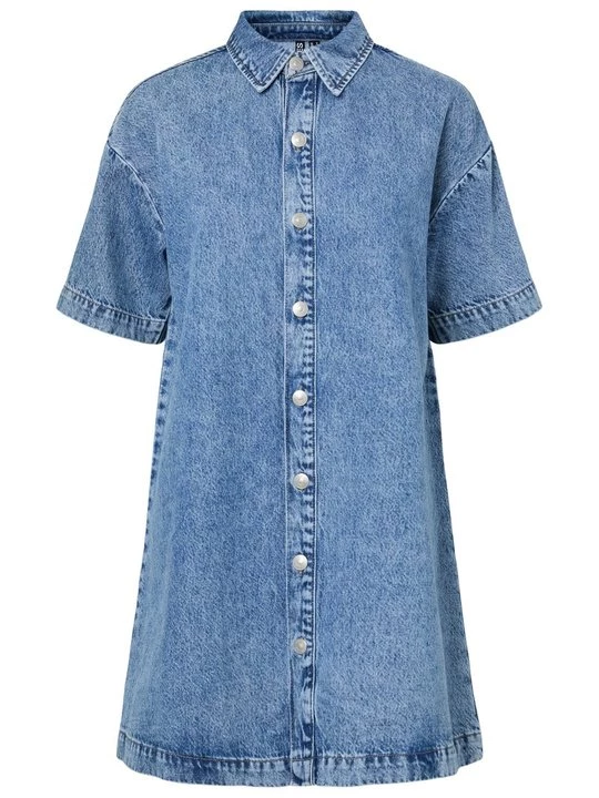Obrázek produktu Denimové šaty Pieces modrý denim