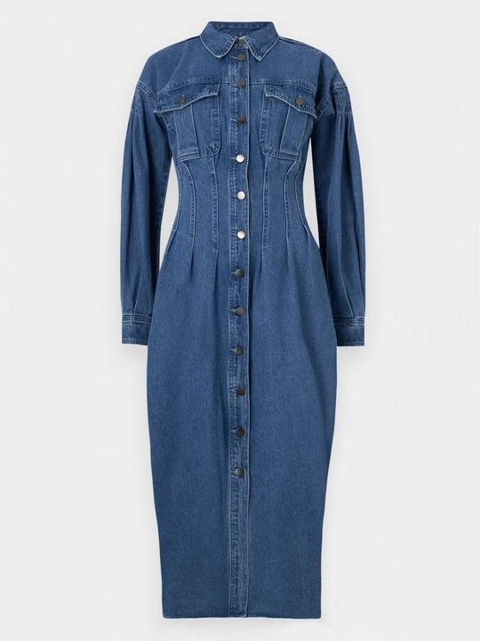 Obrázek produktu Denimové šaty Rouge Edit tmavomodrý denim