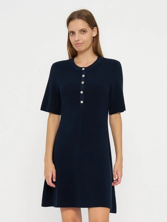 Obrázek produktu Denní šaty Barbour melírovaná tmavě modrá