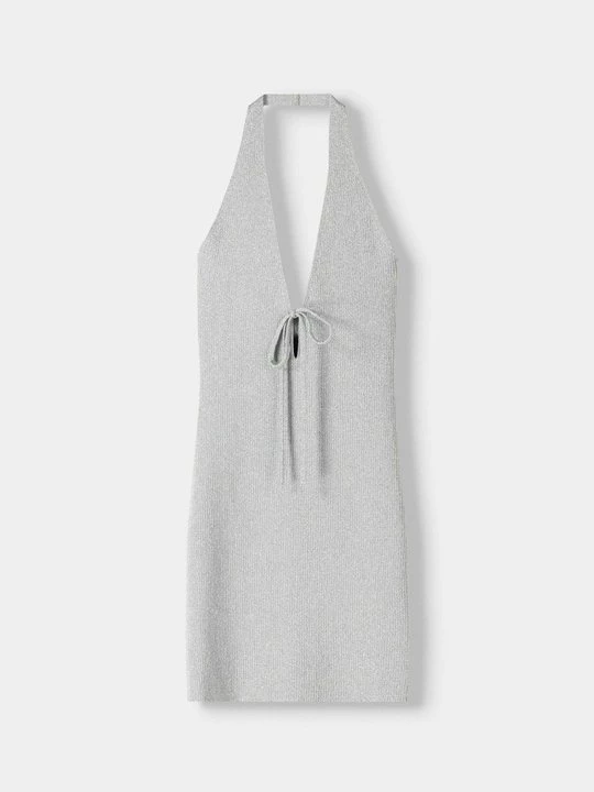 Obrázek produktu Denní šaty Bershka stříbrná barva
