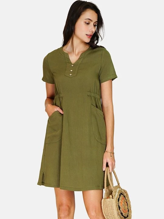 Obrázek produktu Denní šaty Le Jardin du Lin khaki
