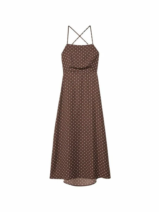 Obrázek produktu Denní šaty Stradivarius tmavě hnědá