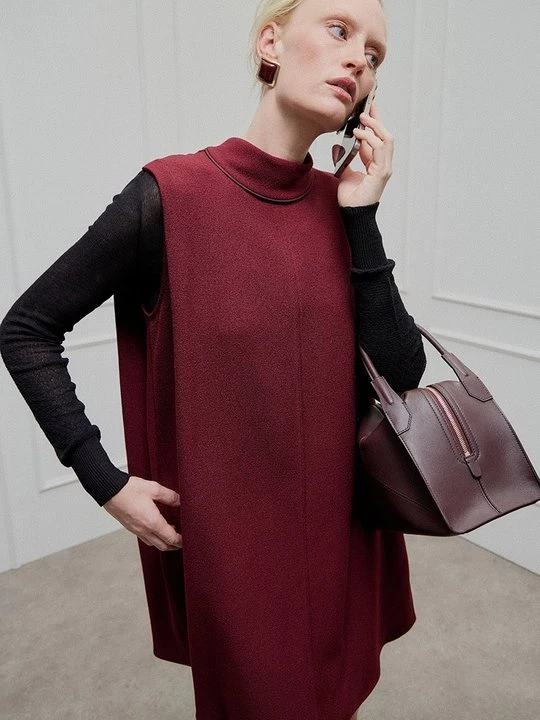 Obrázek produktu Denní šaty Victoria Beckham tmavě červená