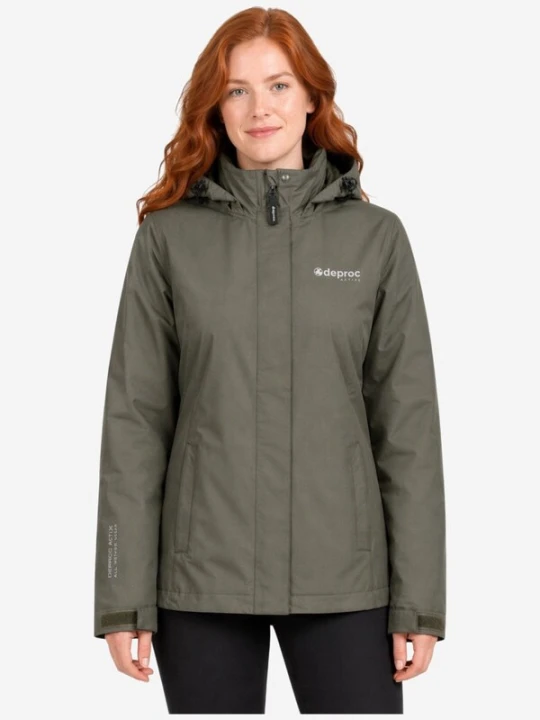 Obrázek produktu deproc Zimní bunda 'Outdoorjacke LAVAL Damen Regenjacke, Wanderjacke' olivová
