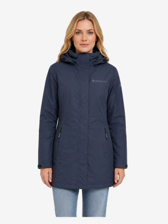 Obrázek produktu deproc Zimní bunda 'Outdoorparka LAVAL LONG Damen Outdoorjacke, Regenjacke' tmavě modrá