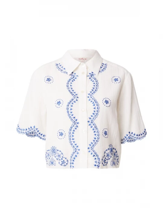 Obrázek produktu Derhy Halenka 'EULALIE' modrá / offwhite