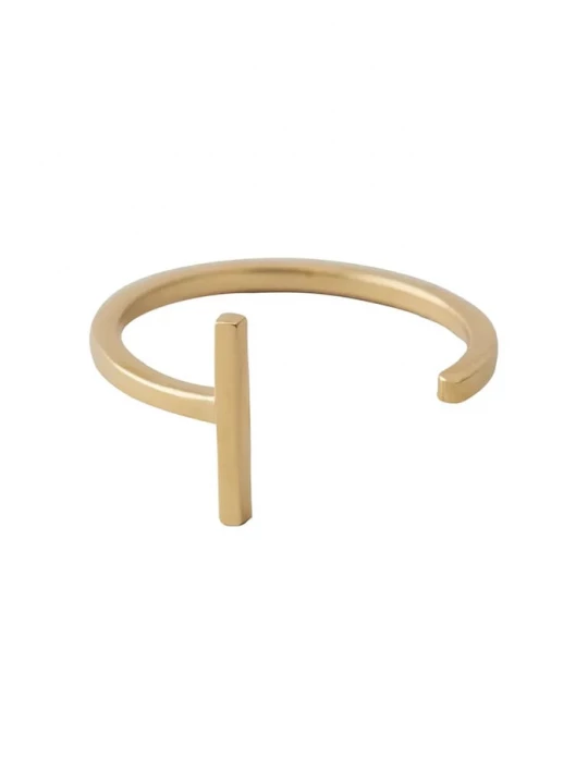 Obrázek produktu Design Letters Pozlacený stříbrný prsten Design Letters zlatá