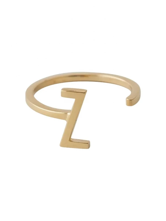 Obrázek produktu Design Letters Pozlacený stříbrný prsten Design Letters zlatá