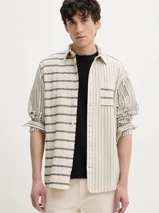 Obrázek produktu Desigual Bavlněná košile Desigual JACK béžová