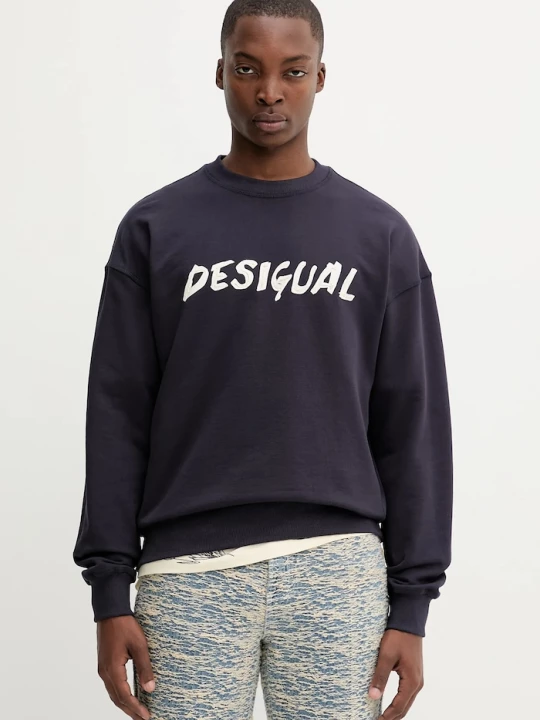 Obrázek produktu Desigual Bavlněná mikina PHIL námořnická modř
