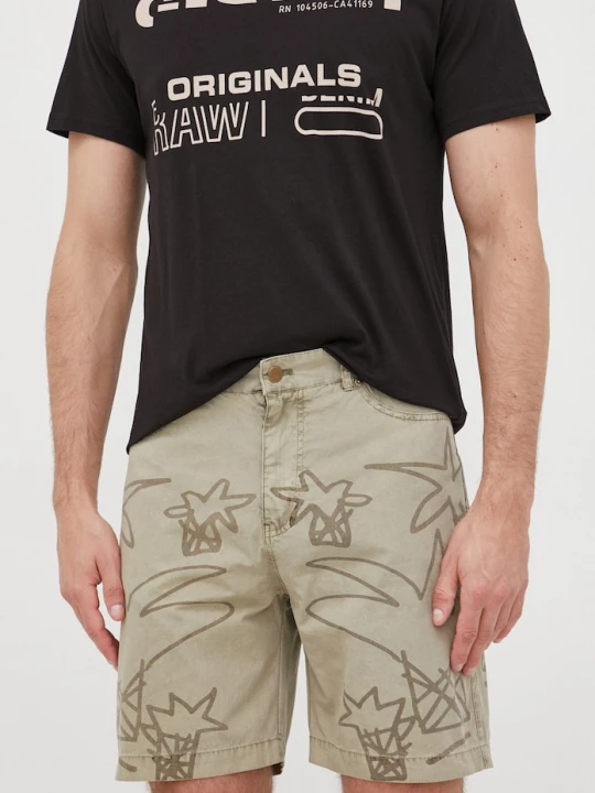 Obrázek produktu Desigual Bavlněné šortky Desigual zelená