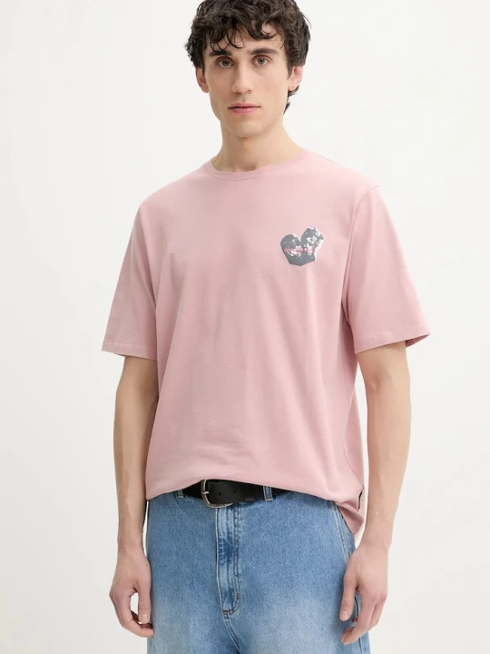 Obrázek produktu Desigual Bavlněné tričko Desigual ROSA růžová