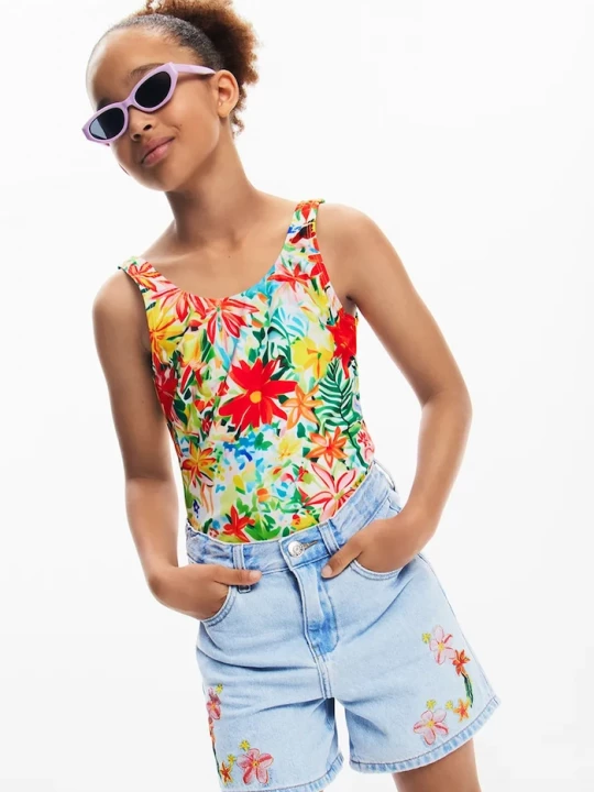 Obrázek produktu Desigual Dětské riflové kraťasy Desigual modrá