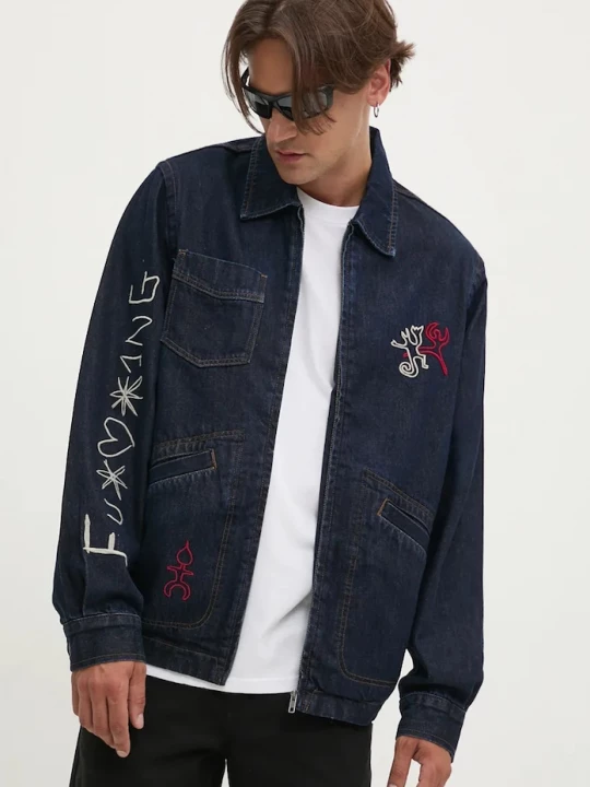 Obrázek produktu Desigual Džínová bunda Desigual AARON námořnická modř