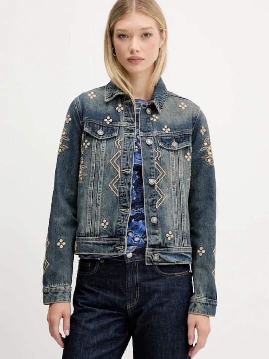 Obrázek produktu Desigual Džínová bunda Desigual ESPEJOS modrá